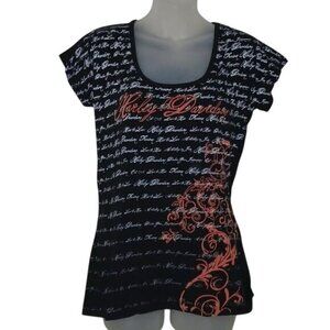 Harley-Davidson Black V-Neck T-shirt